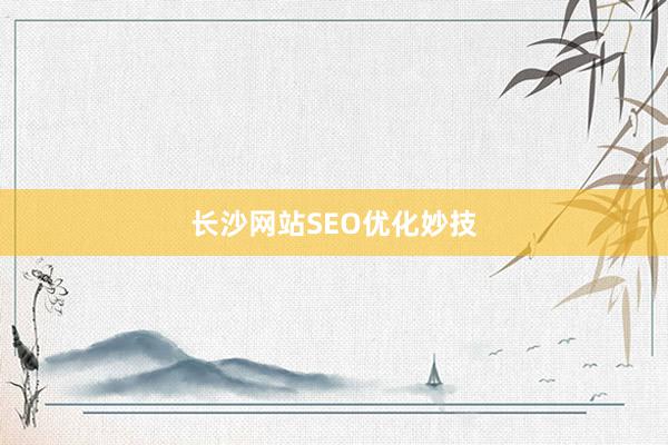 长沙网站SEO优化妙技